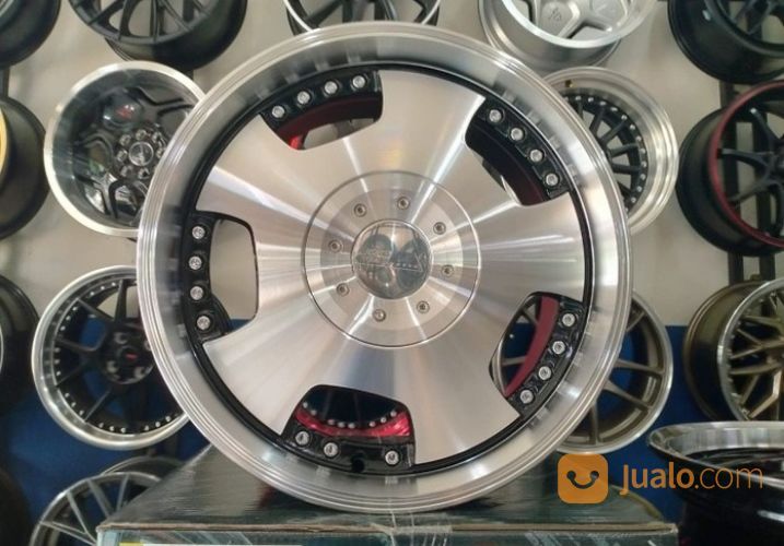 Velg Mobil Pelek Racing EUROLINE DH JD249 HSR Ring 15 Untuk Mobilio Karimun Agya Avanza Xenia