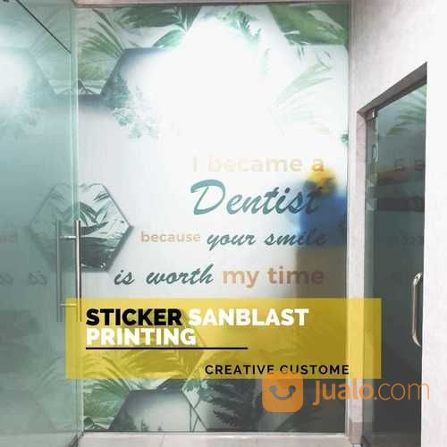 Cetak Printing SANDBLAST / GLASS FILM / STICKER KACA ES