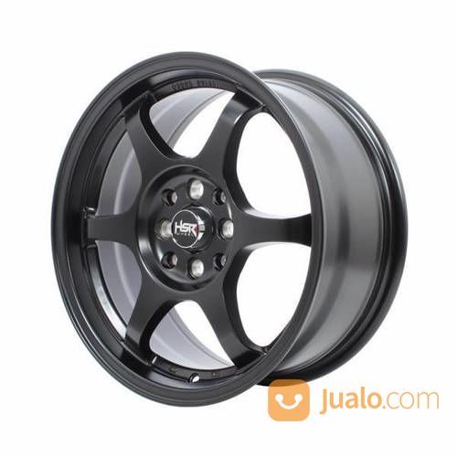 Pelek Yuzawa HSR R15 Pcd 4X100-4X114,3 Lebar Rata 7 Offset 38 Black