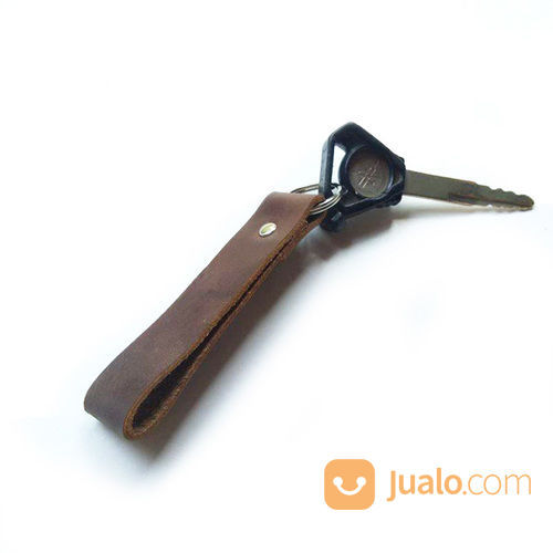 Gantungan Kunci Kulit Asli Warna Coklat Garansi 1 Tahun - Gantungan Kunci Kulit. Key Chain -