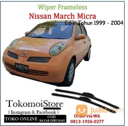 Wiper Frameless Nissan March Pertama ( Micra ) Edisi 1999 2000 2001 2002 2003 2004