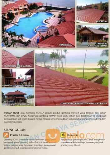 Top Ridge ROYALRoof / Nok Royal Roof / Wuwung Royal Roof / Atap UPVC