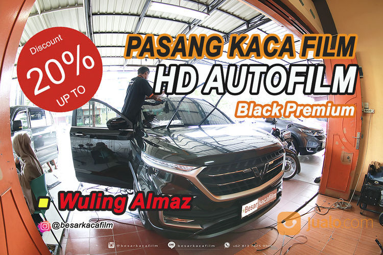 HD Autofilm - Black Premium Series [Bahan Saja Tanpa Jasa Pemasangan]