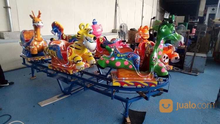 Odong Animal Panggung Fiber Kuat Lengkap Aki Listrik