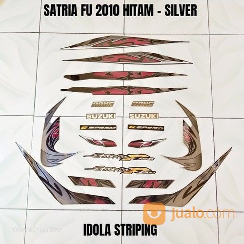 Striping Satria FU 2010 Hitam - Silver