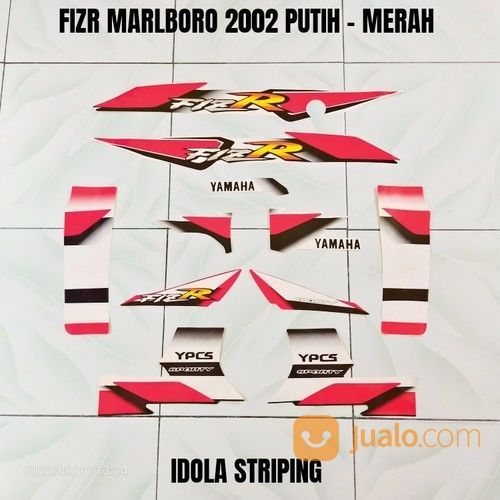 Striping FIZR Marlboro 2002 Putih - Merah