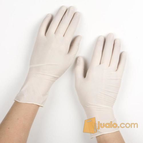  Sarung Tangan Lateks  Latex Gloves Dengan Powder Ukuran S 