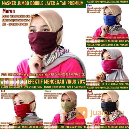 Masker Kain Jumbo Premium Tali Panjang Besar