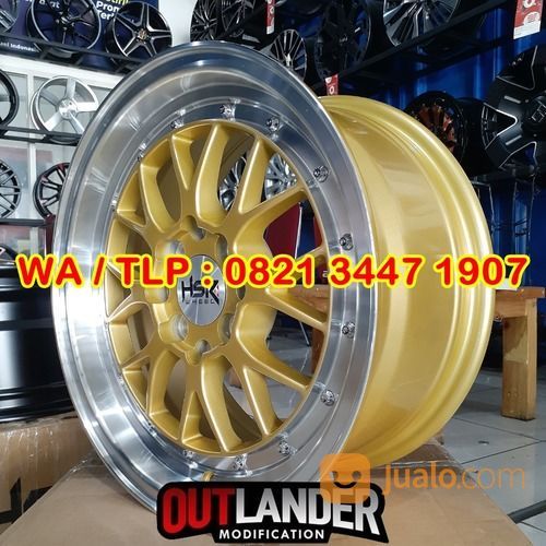 TOKO VELG MOBIL SEMARANG READY VELG TIPE LEMANS U272 HSR R15X7 H8X100-114,3 ET38 GOLD/ML