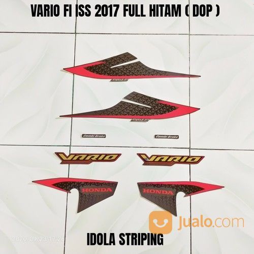 Striping Vario FI ISS 2017 Full Hitam ( Dop )