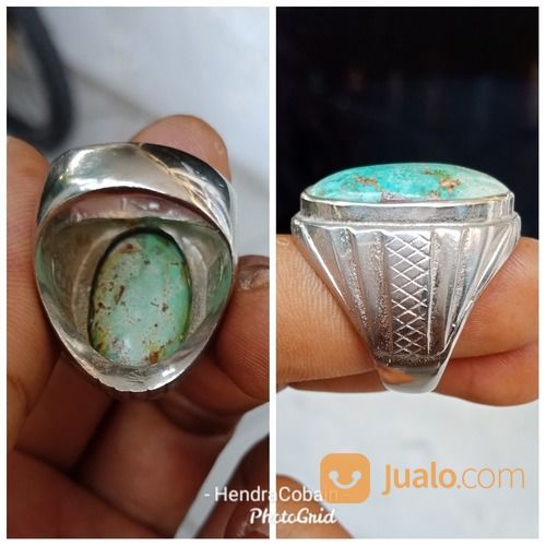 Natural Batu Pirus Persia 3 Warna Antik