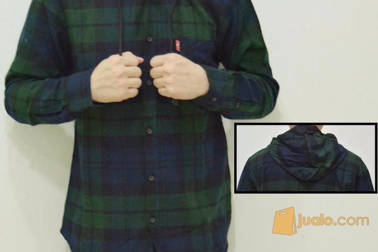 Kemeja Flanel Hoodie Kupluk Jakarta Selatan Jualo