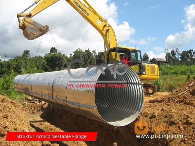 Pipa Armco Besi Corrugated Steel