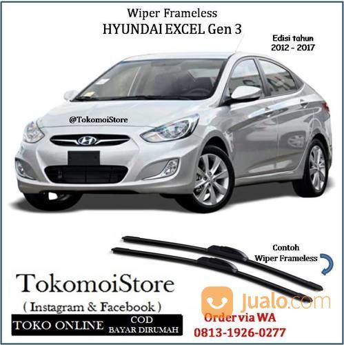 Wiper Frameless Hyundai EXCEL Gen 3 2012 2013 2014 2015 2016 2017