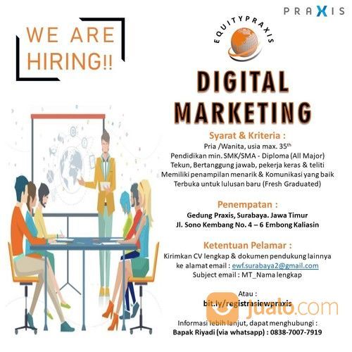 Lowongan Kerja Digital Marketing Surabaya Jualo