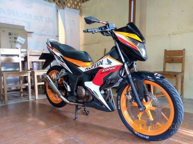 *Sonic 150R - Livery Repsol Special + Nomor Cantik/ B 6661 /Kualita