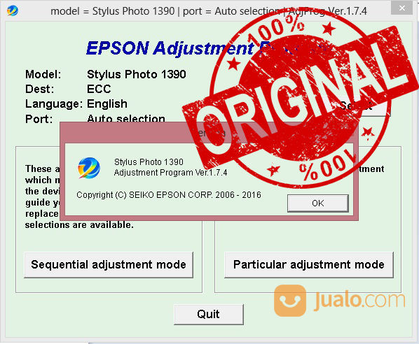 resetter epson 1390 for windows 7