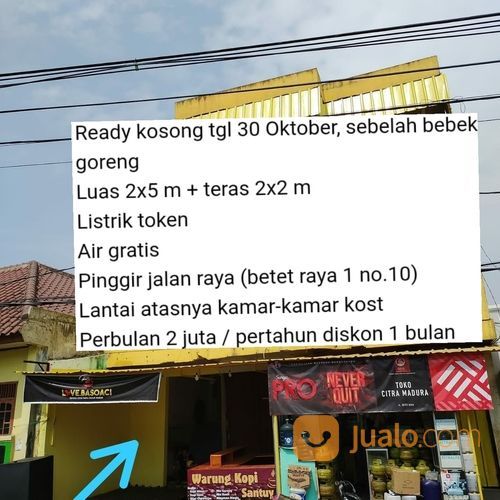 Kios Dekat Pasar Malabar Perumnas 1 Tangerang di Kota Tangerang, Banten