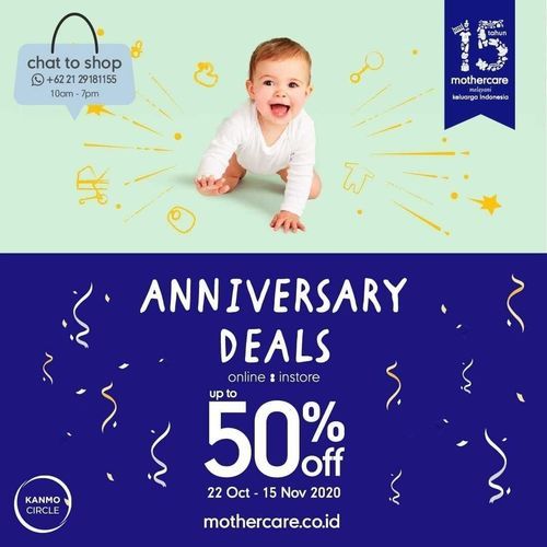 Mothercare 15th Anniversary Best Deals