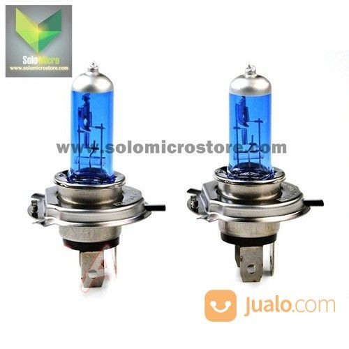 HLXG Lampu Mobil Headlight Halogen Xenon H4 4000K 100/90W 1 PCS