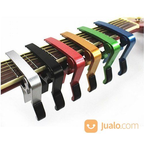 Guitar Capo Kapo Gitar Bass Akustik Elektrik Ukulele Alumunium Alloy Merah