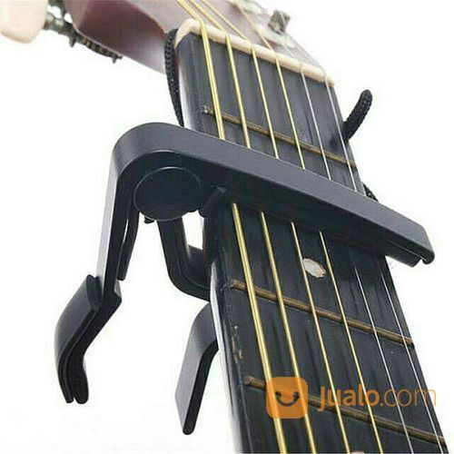 Guitar Capo Kapo Gitar Bass Akustik Elektrik Ukulele Alumunium Alloy Merah