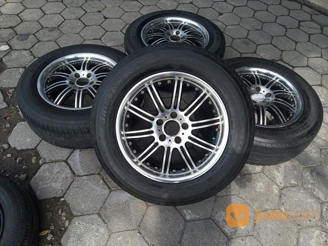 Paketan Velg Ashanti R17x7,5 ET45 Pcd 5x114 + Ban Bridgestone 225/65R17