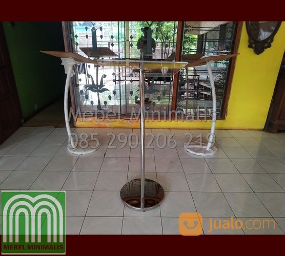 Mimbar Podium Pulpits Minimalis Akrilik Mimbar Acrylic Gereja Stainless Steel Solid