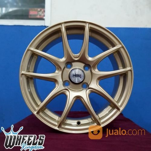 Velg Mobil Modifikasi R15X65 H4x100 ET42 GOLD HSR Surabaya