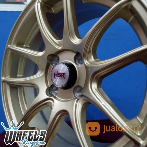 Velg Mobil Modifikasi R15X65 H4x100 ET42 GOLD HSR Surabaya