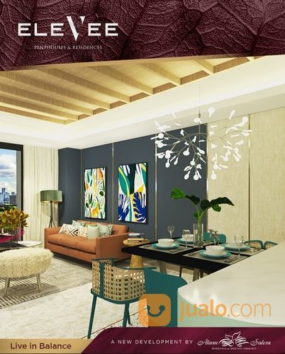 Elevee Apartemen Unit Furnished Mewah Berlokasi Strategis Dikawasan Alam Sutera