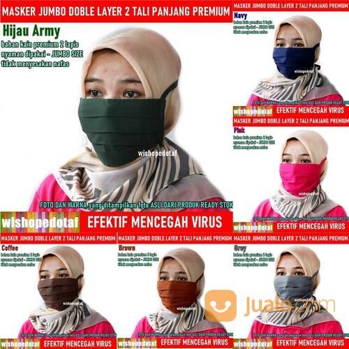 Masker Wajah Kain Tali Jumbo