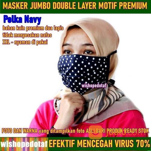 Masker Premium Kain 2 Layer Big Size BerMotif