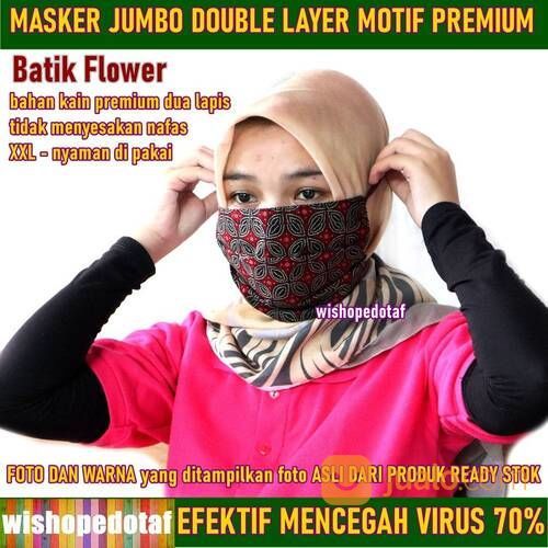 Masker Motif Kain Premium Jumbo Anti Virus