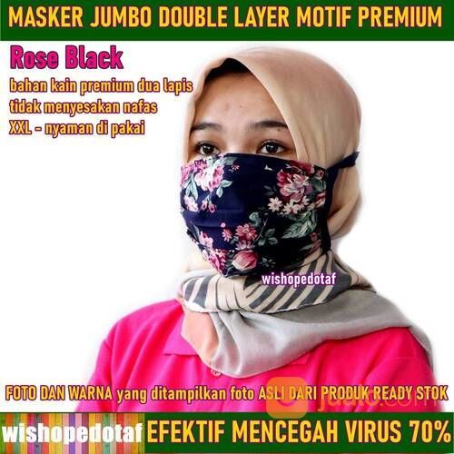 Masker Motif Kain Premium Jumbo Anti Virus