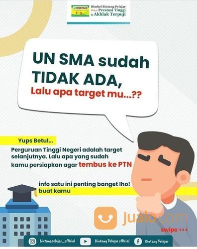 PTN Favorit Kamu Selangkah Lagi...Yuk Les Dulu Di Bimbel Bintang Pelajar!