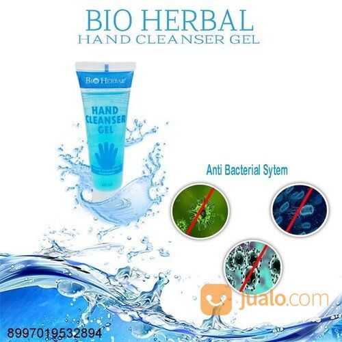 BIOHERBAL BIO HERBAL HAND SANITIZER CLEANSER GEL TUBE 60 ML