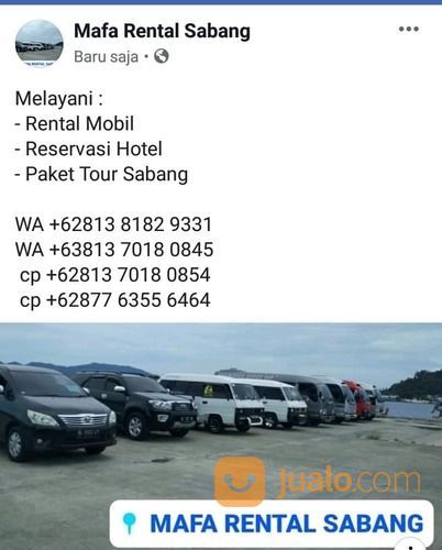 Rental Mobil Sabang