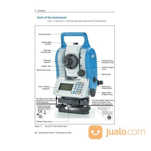 Total Station Spectra Focus 6 Acuracy 5" + Garansi 1 Tahun