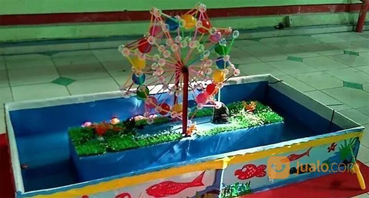 Pancingan Ikan Triplek Wahana Mainan Kincir EK Pasar Malam