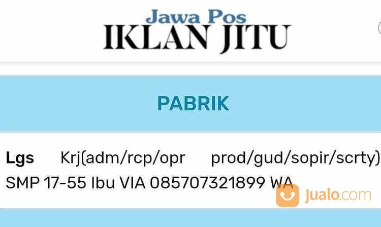 Produksi Serabutan Kab Sidoarjo Jualo