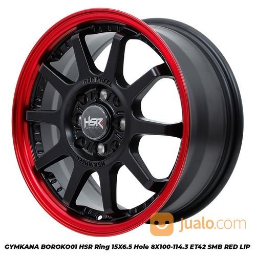 Velg Mobil Brio, Clya, Jazz Type GYMKANA BOROKO 01 FC HSR R15X65 H8X100-114,3 ET42 SMBRL