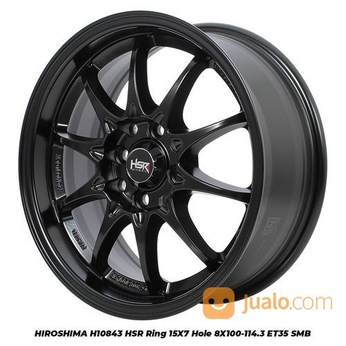 Velg Mobil Murah Type HIROSHIMA H10843 HSR R15X7 H8X100-114,3 ET35 SMB