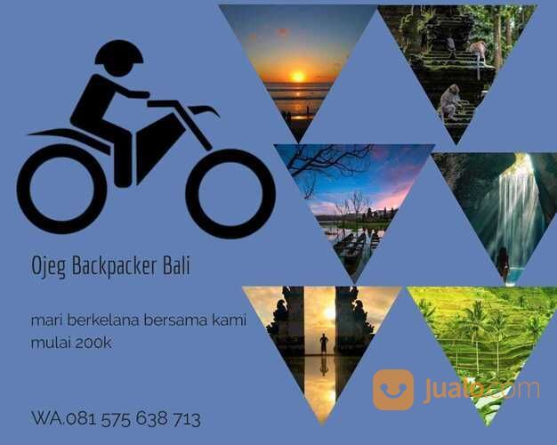 Ojeg Backpacker Bali Dengan Sepeda Motor