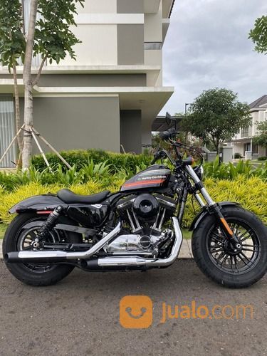 Motor Bekas + Harley Davidson + Sportster 48 Special 2018 Vivid Black + Murah, Keren, Mulus