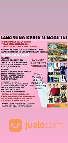 Lowongan Min Smp Surabaya Jualo