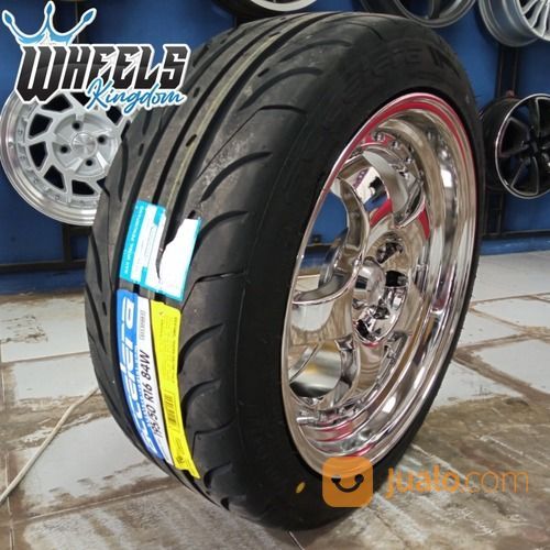 Velg Mobil Racing Mojokerto Honda Jazz R16 Paket Ban Semi Slick 195/50 651sport