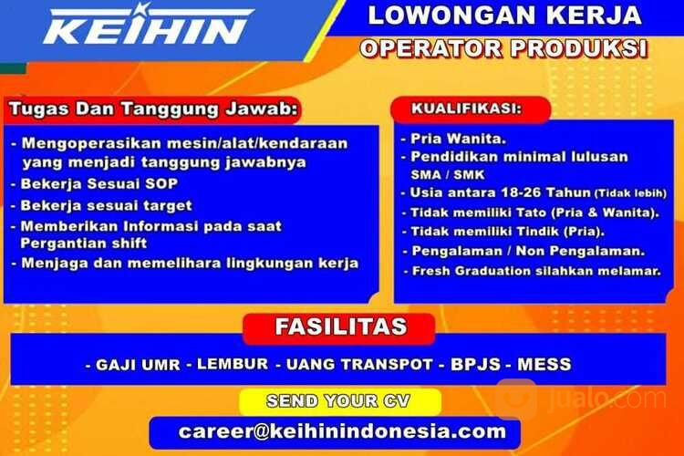 Gaji 5t Daftar Lowongan Kerja Loker Online Pt Keihin Terbaru Di Bekasi Bekasi Jualo Gaji 5t Daftar Lowongan Kerja Loker Online Pt Keihin Terbaru Di Bekasi Bekasi Jualo