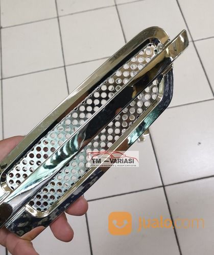 Airflow Samping Universal Model Tempel Warna Chrome Isi 2