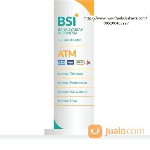 Pembuatan Totem Pylon Sign Bank Syariah Indonesia Bsi Di Kab Tangerang Banten Jualo Com